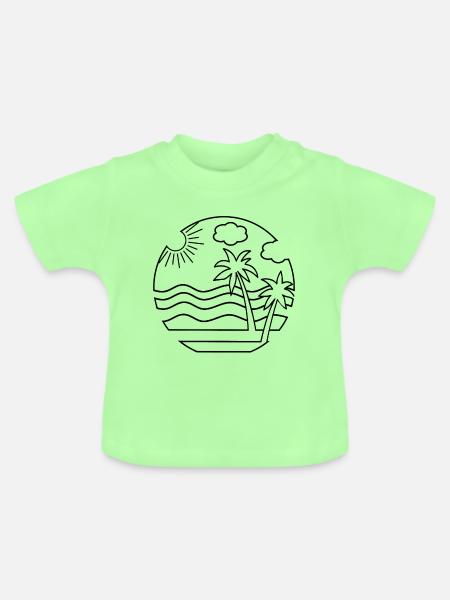 Strand - Baby Bio-T-Shirt mit Rundhals - Mintgrün