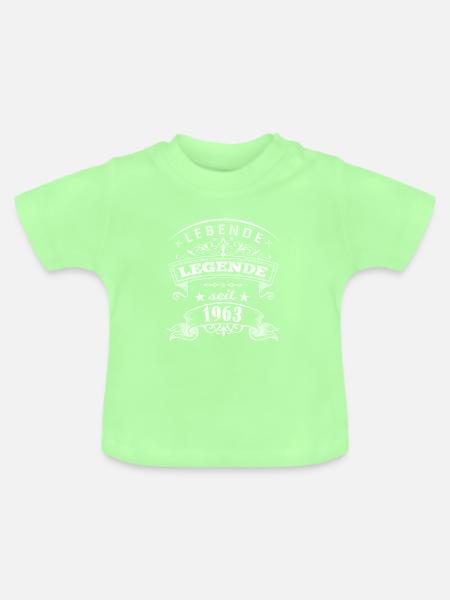Lebende Legende - 1963 - Baby Bio-T-Shirt mit Rundhals - Mintgrün