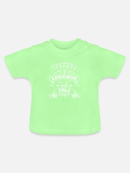 Lebende Legende - 1964 - Baby Bio-T-Shirt mit Rundhals - Mintgrün