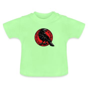 VIKINGS - Baby Organic T-Shirt with Round Neck - mint green - Front