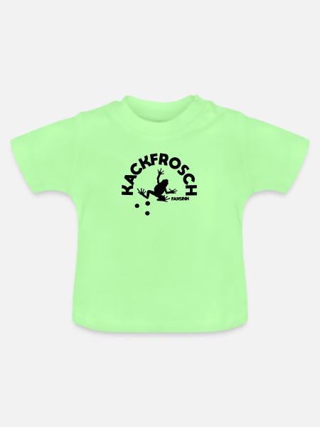 Kackfrosch Frosch Kacke lustig Geschenk - Baby Bio-T-Shirt mit Rundhals - Mintgrün