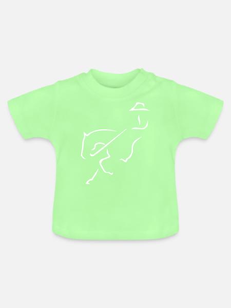 Sliding Stop - Baby Bio-T-Shirt mit Rundhals - Mintgrün