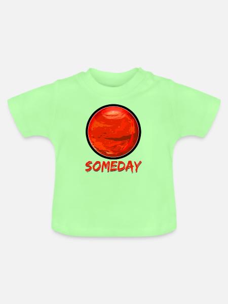 Someday Mars - Baby Bio-T-Shirt mit Rundhals - Mintgrün