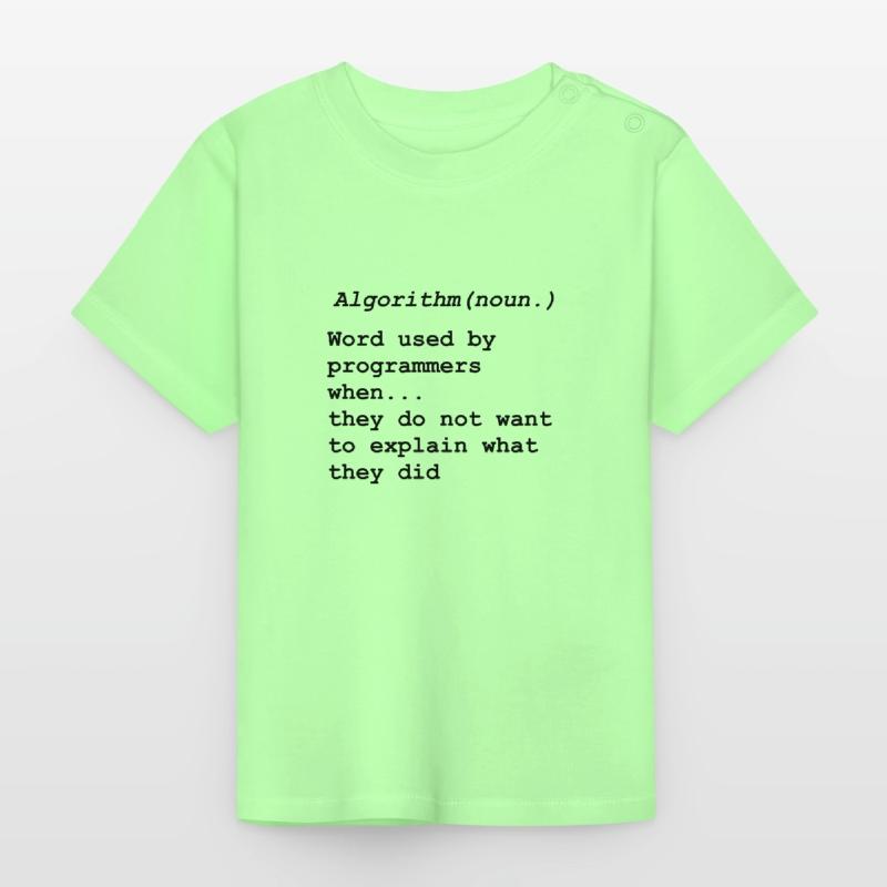 Programming programmer computer scientist computer science Baby Organic T-Shirt with Round Neck
