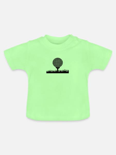 Golfen Golf Golfer Golfball - Baby Bio-T-Shirt mit Rundhals - Mintgrün