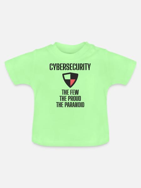 Cybersecurity - IT-Sicherheit Informatiker - Baby Bio-T-Shirt mit Rundhals - Mintgrün