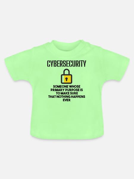Cybersecurity - IT-Sicherheit Informatiker - Baby Bio-T-Shirt mit Rundhals - Mintgrün