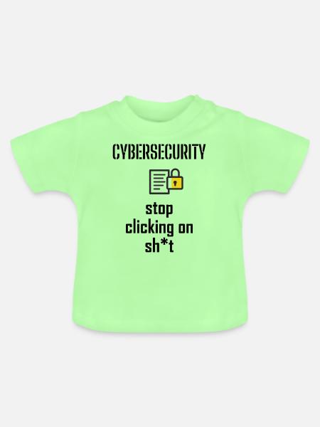 Cybersecurity - IT-Sicherheit Informatiker - Baby Bio-T-Shirt mit Rundhals - Mintgrün
