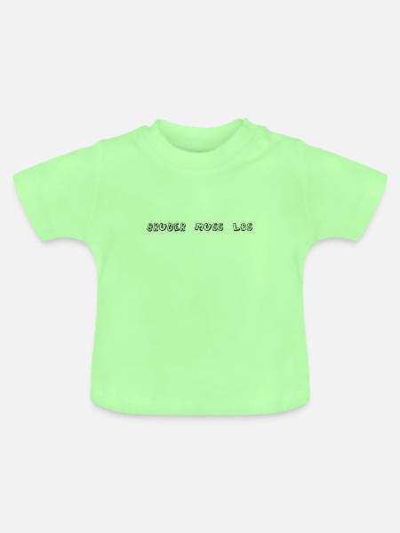 Bruder muss los - Baby Bio-T-Shirt mit Rundhals - Mintgrün