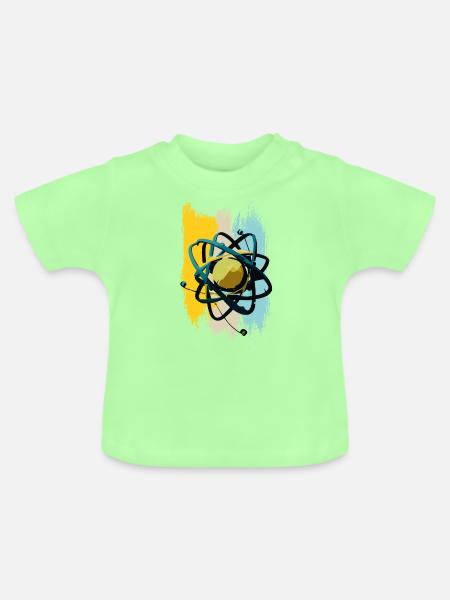 Atomkern, Physik, Wissenschaft - Baby Bio-T-Shirt mit Rundhals - Mintgrün