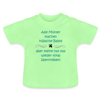 Alle Mütter - Baby Bio-T-Shirt mit Rundhals - Mintgrün - Vorne