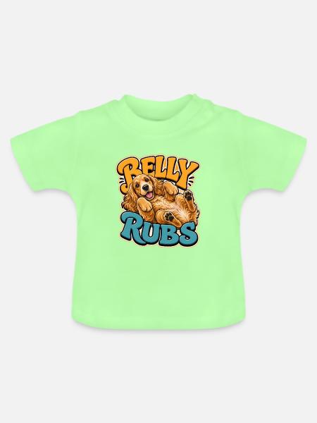 Englischer Cocker Spaniel - Baby Bio-T-Shirt mit Rundhals - Mintgrün