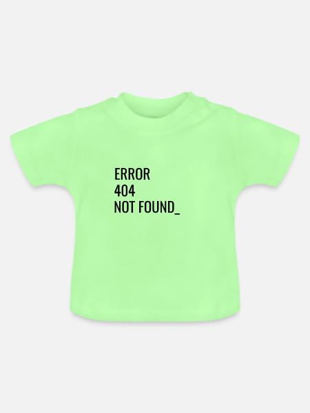 404 - Baby Bio-T-Shirt mit Rundhals - Mintgrün