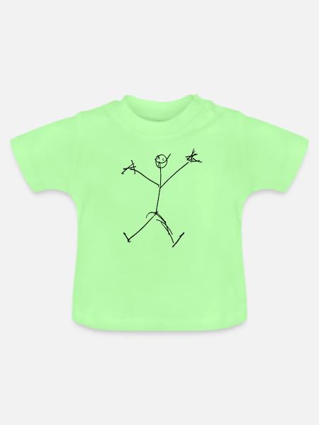 Mann, mann - Baby Bio-T-Shirt mit Rundhals - Mintgrün