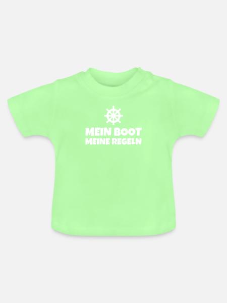Mein Boot Meine Regeln - Baby Bio-T-Shirt mit Rundhals - Mintgrün