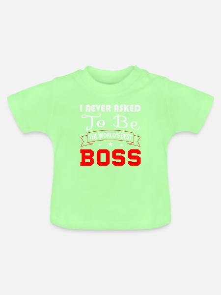 Bester Chef - Baby Bio-T-Shirt mit Rundhals - Mintgrün