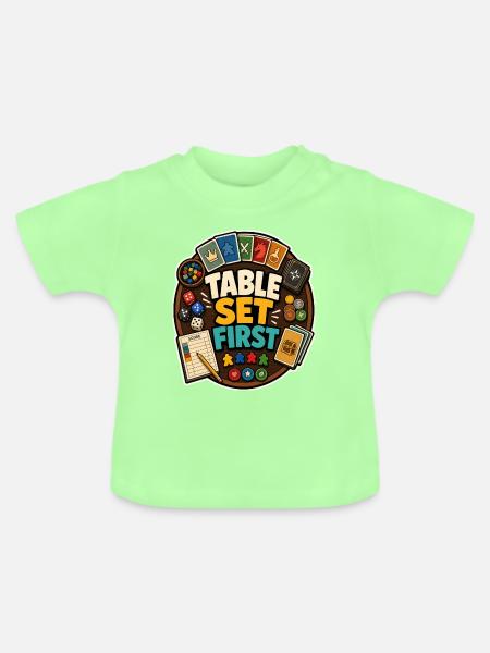 TABLE SET FIRST - Baby Bio-T-Shirt mit Rundhals - Mintgrün