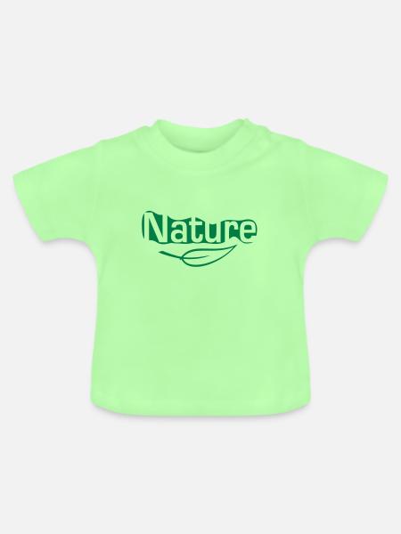 nature - Baby Bio-T-Shirt mit Rundhals - Mintgrün