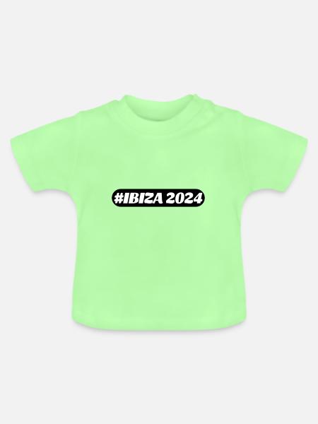 Ibiza 2024 - Baby Bio-T-Shirt mit Rundhals - Mintgrün