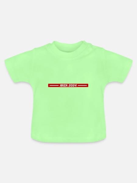 Ibiza 2024 - Baby Bio-T-Shirt mit Rundhals - Mintgrün