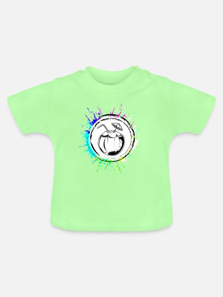 Kokos Icon Symbol - Baby Bio-T-Shirt mit Rundhals - Mintgrün