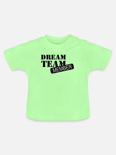 6061912 121196980 dreamteam - Baby Bio-T-Shirt mit Rundhals - Mintgrün