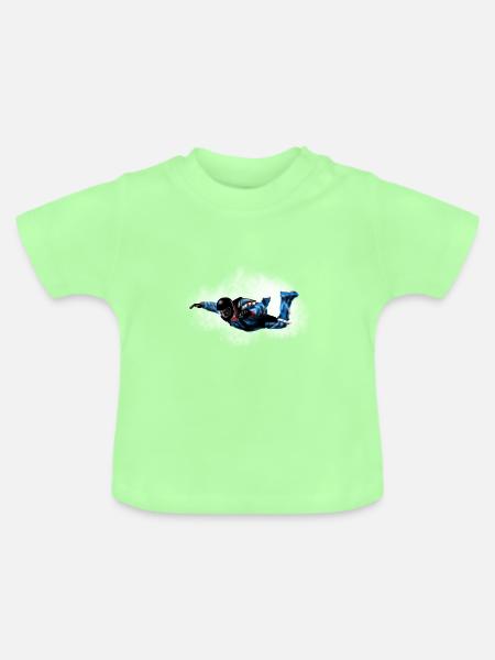 Skydiver - Baby Bio-T-Shirt mit Rundhals - Mintgrün