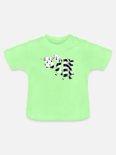 BZH - Baby Bio-T-Shirt mit Rundhals - Mintgrün