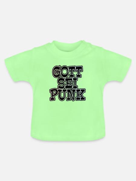 GOT SEI PUNK! - Baby Bio-T-Shirt mit Rundhals - Mintgrün