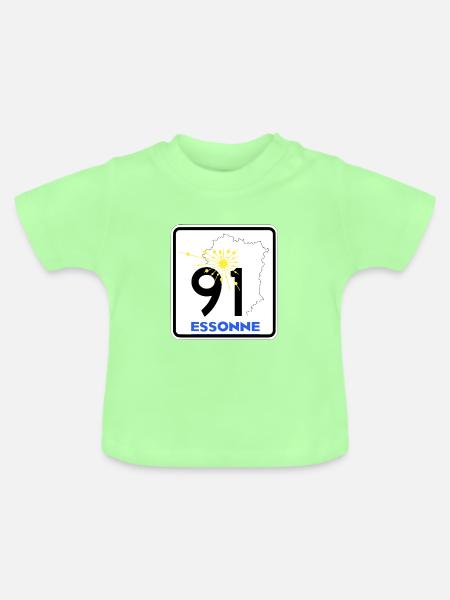 Essonne 91 - Baby Bio-T-Shirt mit Rundhals - Mintgrün