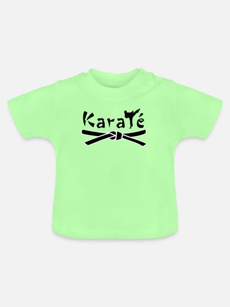 Karate - Baby Bio-T-Shirt mit Rundhals - Mintgrün