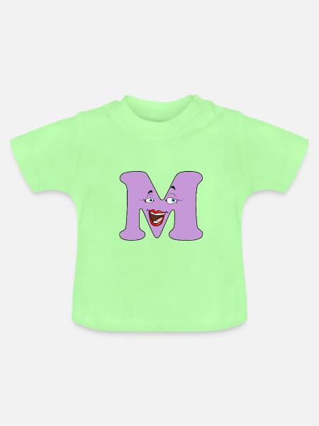 M - Baby Bio-T-Shirt mit Rundhals - Mintgrün