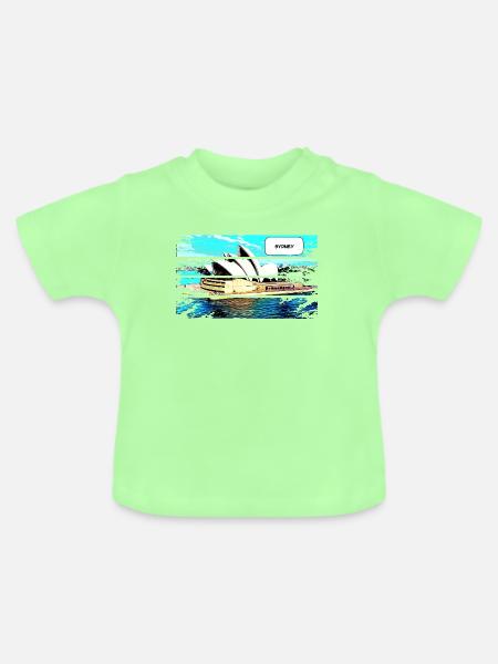 SYDNEY - Baby Bio-T-Shirt mit Rundhals - Mintgrün