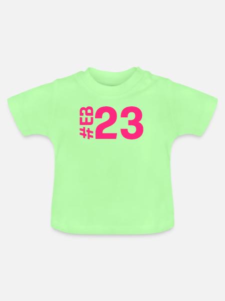 EB23-KARTON - Baby Bio-T-Shirt mit Rundhals - Mintgrün