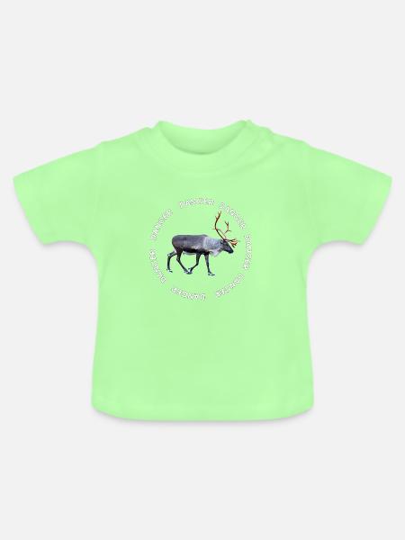 TÄNZER - Baby Bio-T-Shirt mit Rundhals - Mintgrün