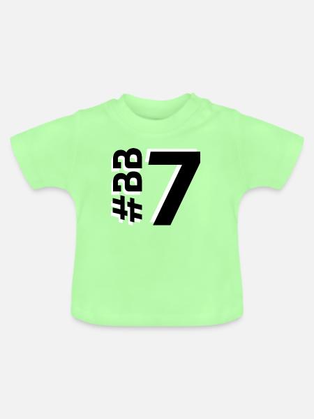 BB7-KARTON - Baby Bio-T-Shirt mit Rundhals - Mintgrün