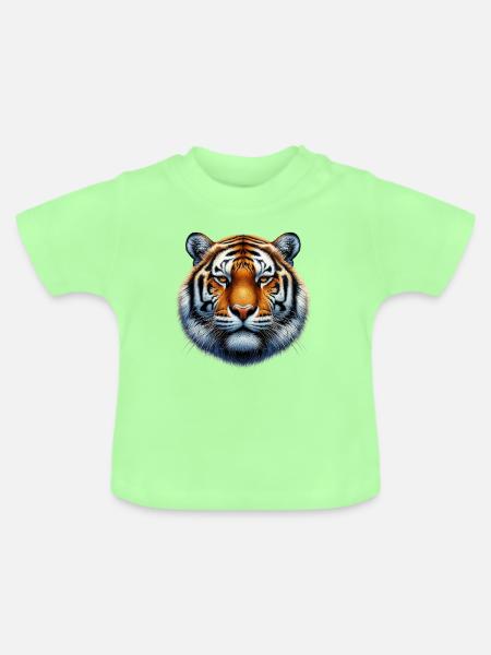 Tiger - Baby Bio-T-Shirt mit Rundhals - Mintgrün