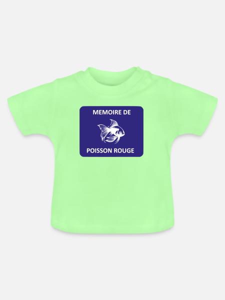 Goldfisch-Gedächtnis - Baby Bio-T-Shirt mit Rundhals - Mintgrün