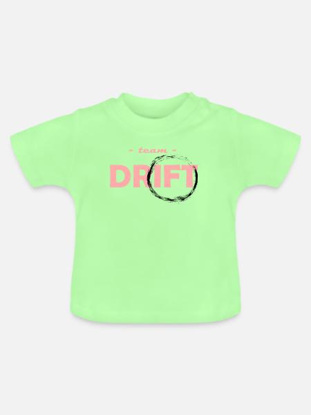 Team Drift Rose - Baby Bio-T-Shirt mit Rundhals - Mintgrün