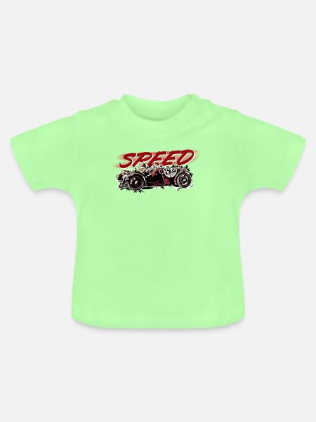 Oldtimer - Speed - Baby Bio-T-Shirt mit Rundhals - Mintgrün