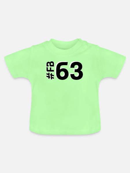 FB63 2025 - Baby Bio-T-Shirt mit Rundhals - Mintgrün