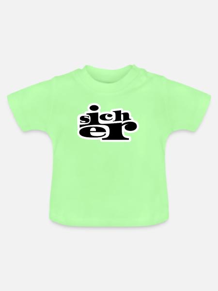Sicher - Baby Bio-T-Shirt mit Rundhals - Mintgrün