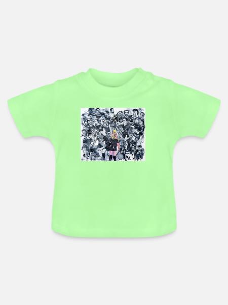 Football - Baby Bio-T-Shirt mit Rundhals - Mintgrün