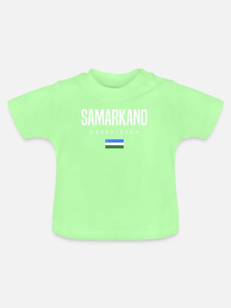 Samarkand Usbekistan - Baby Bio-T-Shirt mit Rundhals - Mintgrün