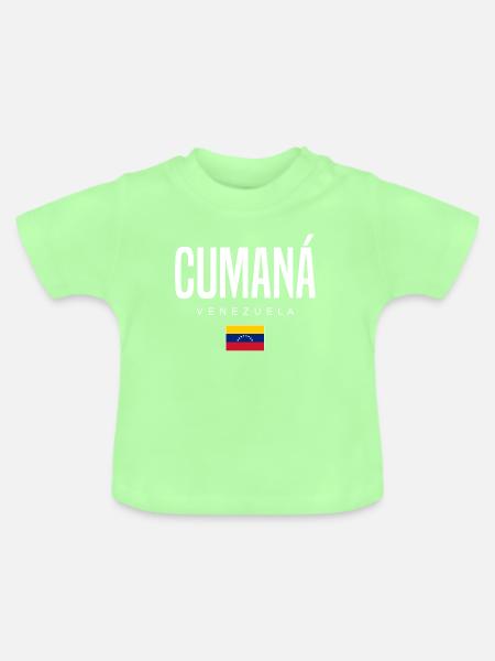 Cumaná Venezuela - Baby Bio-T-Shirt mit Rundhals - Mintgrün