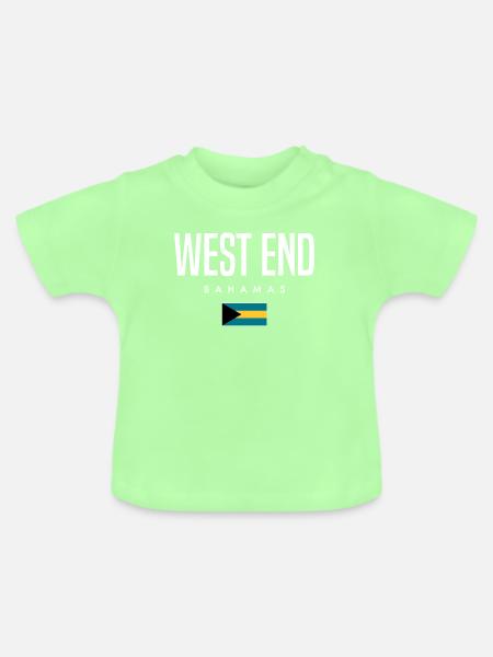 Westend Bahamas - Baby Bio-T-Shirt mit Rundhals - Mintgrün