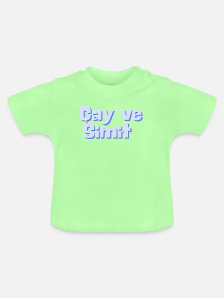 Cay & Simit - Baby Bio-T-Shirt mit Rundhals - Mintgrün