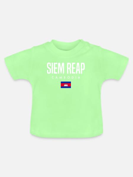 Siem Reap Kambodscha Khmer - Baby Bio-T-Shirt mit Rundhals - Mintgrün