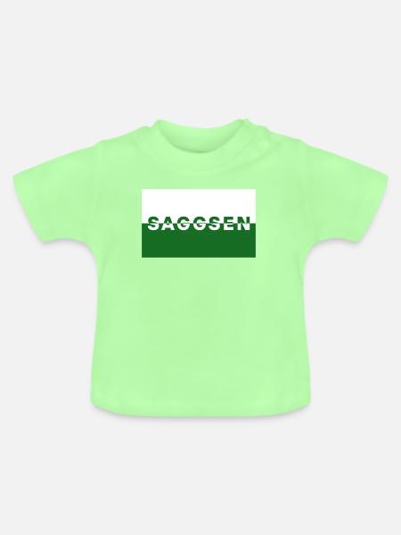 Saggsen / Sachsen - Baby Bio-T-Shirt mit Rundhals - Mintgrün