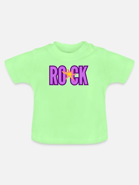 ROCK Violet Star Damen - Baby Bio-T-Shirt mit Rundhals - Mintgrün